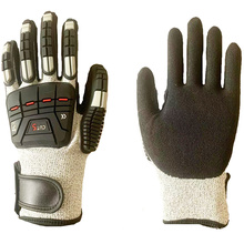 Oilfield Anti Slip Cut Resistant TPR Impact Anti Vibration Gloves For Mechanic